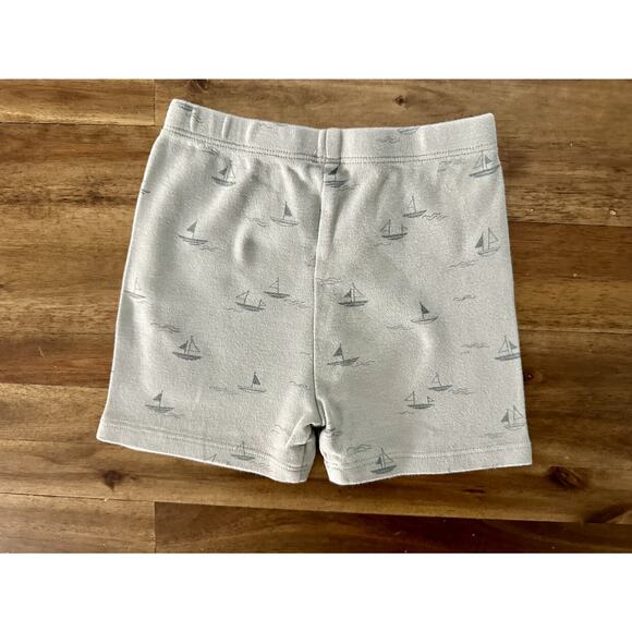 Rylee + Cru Blue Sailboats Summer Knit Short Sleeve Shorts Pajama Set Preppy 4/5 - Picture 6 of 11